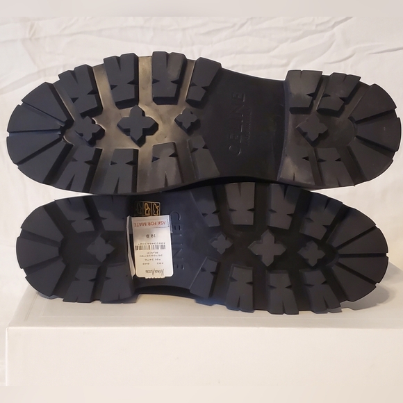 CELINE Lace-Up Combat Platform Boots – Black – Size 10B – NWT – Retail $1,450 - Picture 4 of 8